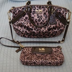 Coach 17764 Madison Sophia Ocelot Op Art Bundle